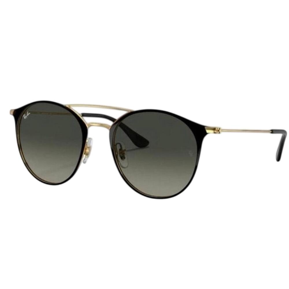 Ray-Ban  Unisex Black Round Sunglasses